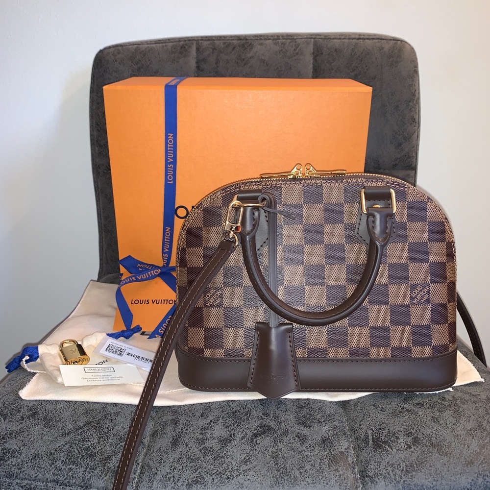 NWT Louis Vuitton Alma BB Damier Ebene